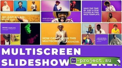 Videohive Multiscreen Slideshow Split Screen Opener Dynamic Intro