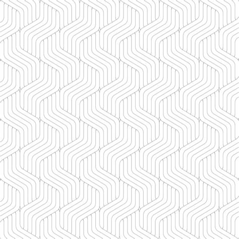 Abstract Wave Geometric Seamless Pattern Black And White Minimal Line