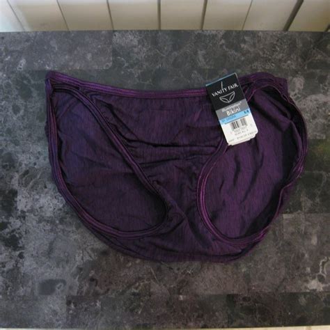 Vanity Fair Intimates Sleepwear Nwt Vanity Fair Dark Wine Purple Illumination Bikini