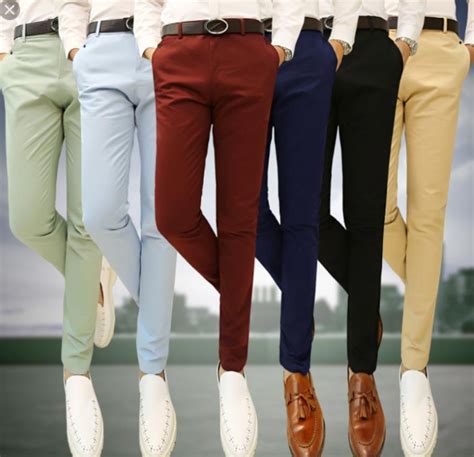 ️ Estilo Pantalones De Colores Para Hombres