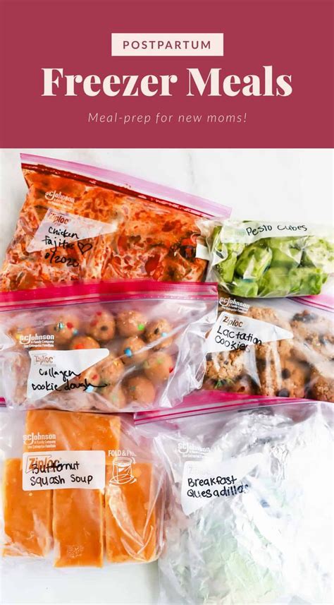 Postpartum Freezer Meals Grocery List Printables Freezer Friendly