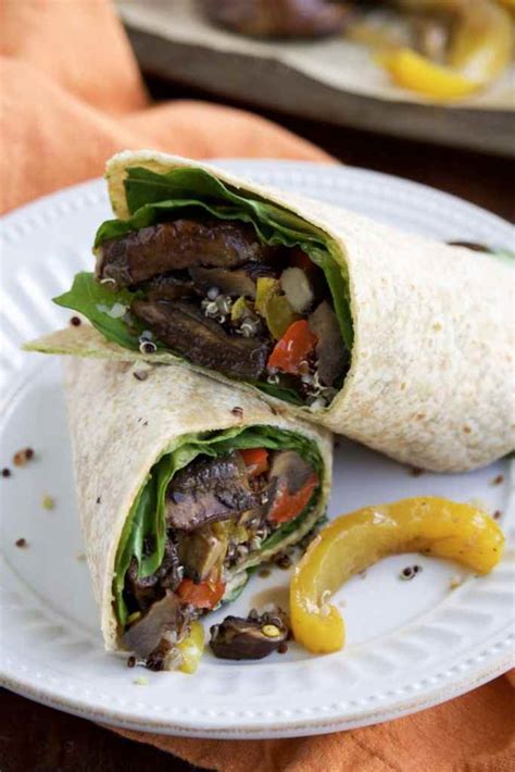 Meatless Mondays Portobello Mushroom Veggie Wraps