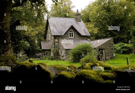 Welsh Traditional Gate House Cottage Stock Photo Alamy