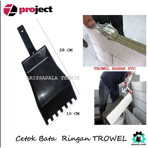 Jual Cetok Bata Ringan Trowel Sendok Semen Pasang Bata Ringan Herbel