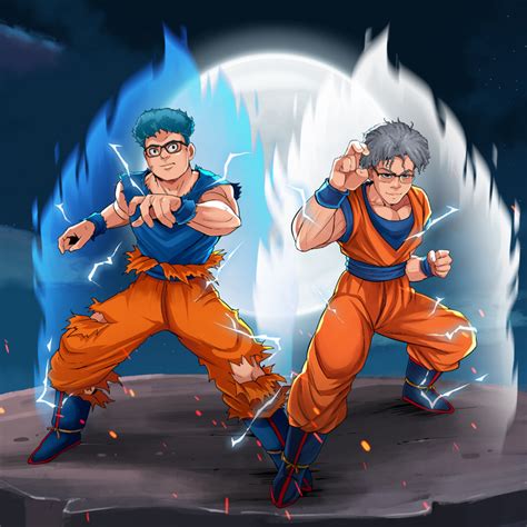 The Super Saiyan Duo Dragon Ball Custom Drawing