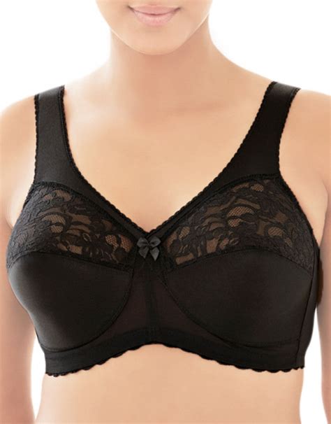 Glamorise Magic Lift Full Figure Soft Cup Support Bra Black G 1000