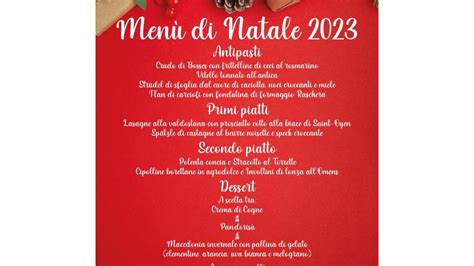 Menù di Natale 2023