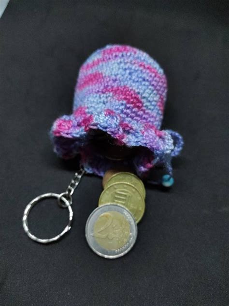 Crochet drawstring purse coin pouch change bag money purse | Etsy