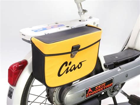 Satteltasche MOTO NOSTRA Ciao Gelb Schwarz Gepäckboxen Karosserie