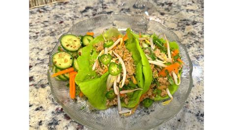 Thai Chicken Lettuce Wraps Youtube