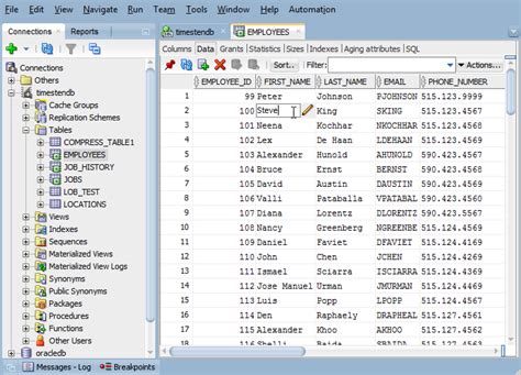 Using Timesten With Oracle Sql Developer