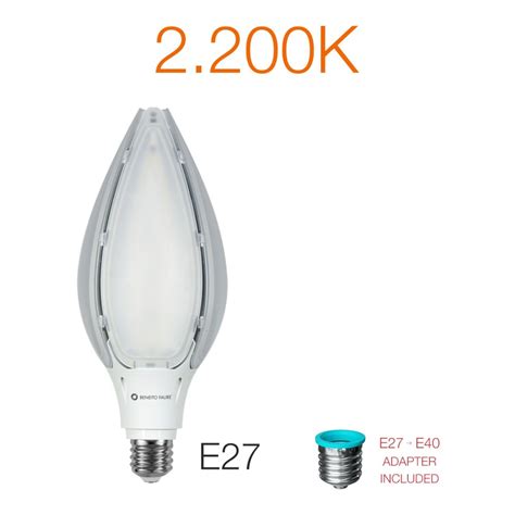 Lampadina Led 80w E27 E40 Per Campane Industriali E Lampioni Stradali