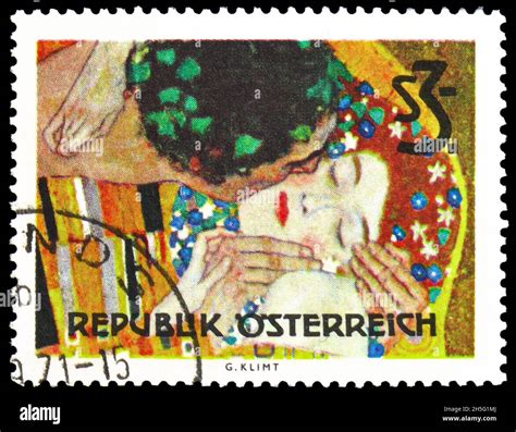 MOSCOW RUSSIA OCTOBER 24 2021 Postage Stamp Printed In Austria