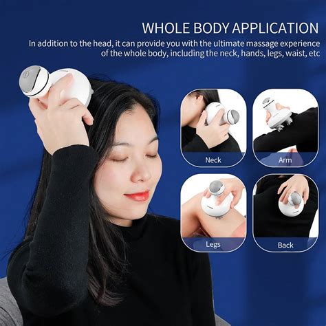 3d Waterproof Electric Head Massager Wireless Scalp Massage Promote Ha