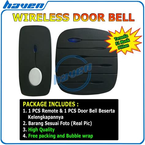 Jual Bel Rumah Wireless Door Bell Waterproof Pintu Receiver New Model