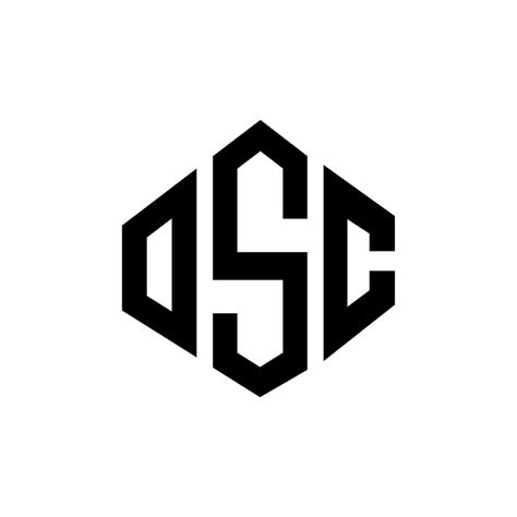 Osc Letter Logo Design With Polygon Shape Osc Polygon And Cube Shape