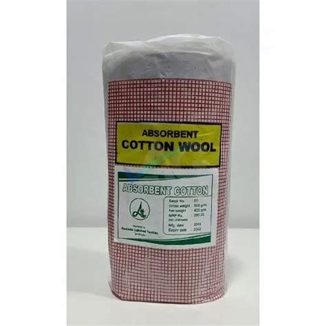 White Absorbent Cotton Wool For Hospital Packaging Type Roll At Rs 95