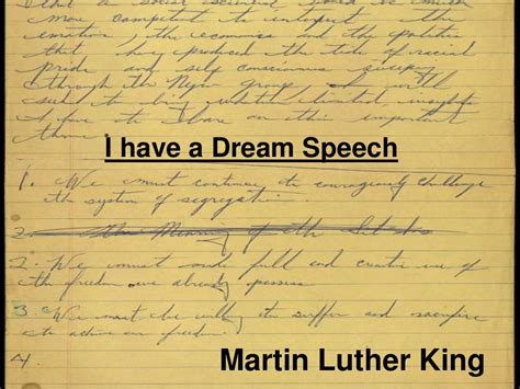 Martin Luther King Jr. Speech Visual Aid