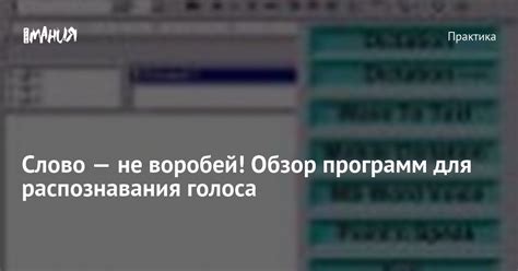 Слово — не воробей! Обзор программ для распознавания голоса — Игромания
