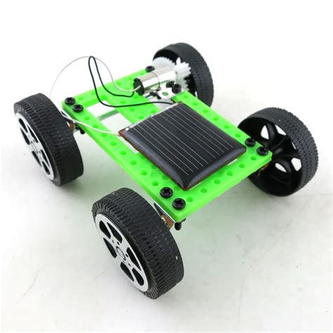 Mini Solar Energy Car Toy DIY Science And Technology Making Assembled