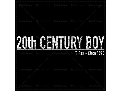 20th Century Boy T. Rex T-shirt Band T Shirt Circa T Shirt Music T ...