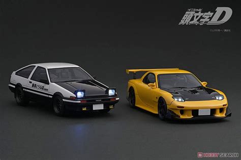 Initial D Toyota Sprinter Trueno Dr Gt Apex Ae White Black With