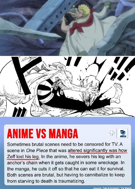 Anime Vs Manga Sometimes Brutal Scenes Need To Be Censored For Tv