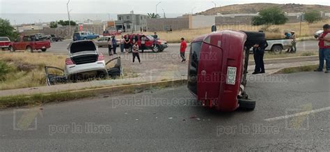 Choque Volcadura En El R Almada Deja Dos Lesionados