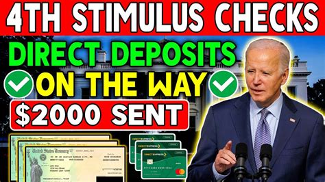 Direct Deposits On It S Way 2000 4th Stimulus Checks Sent For All 50