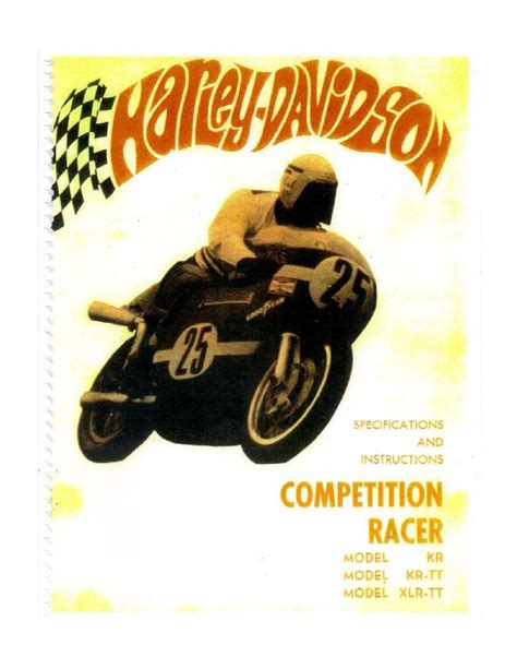 1961 KR XLR Racer Manual Harley Clasica