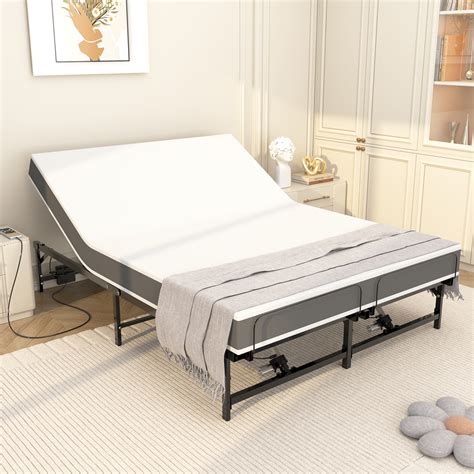 Yeahumalia Electric Adjustable Bed Base Frame with Wireless Remote Head ...