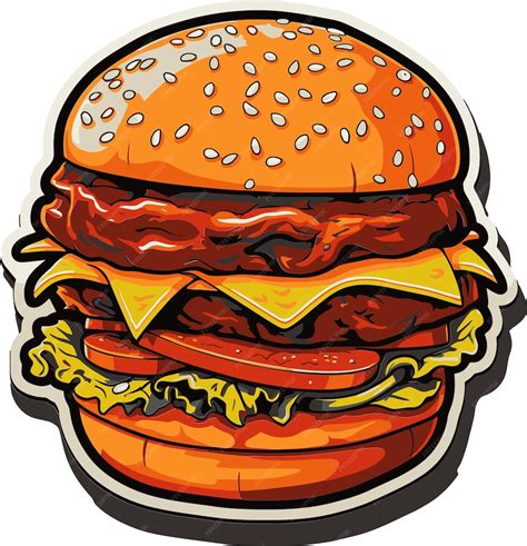 Premium Vector Burger Vector Graphics Galore Vector Burgers Artistic Elements