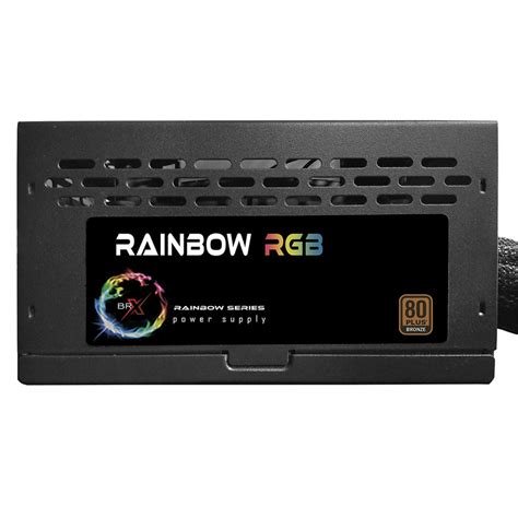 Fonte Brx Rainbow Rgb 850w 80 Plus Bronze Pfc Ativo