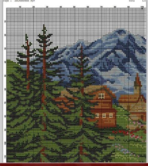 Pin By Cecilia De On Punto De Cruz Cross Stitch Landscape Christian