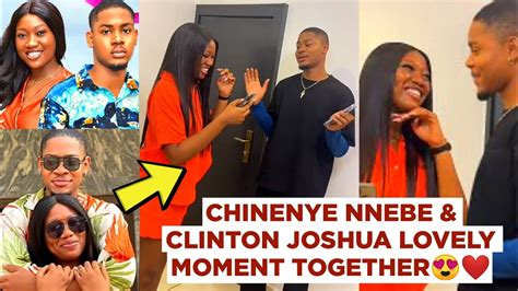 Chinenye Nnebe And Clinton Joshua Shares Lovely Romantic Scene With Bts