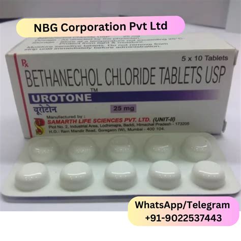 Bethanechol Chloride Tablets 25 Mg At Rs 170strip In Nagpur Id