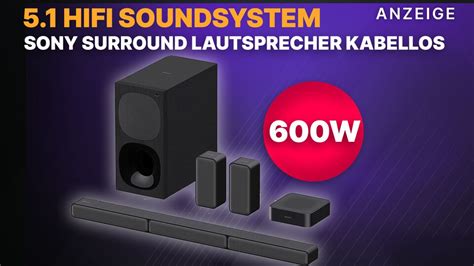 Sony 5 1 Soundsystem Kabellos Mit Soundbar Jetzt Im Amazon Angebot