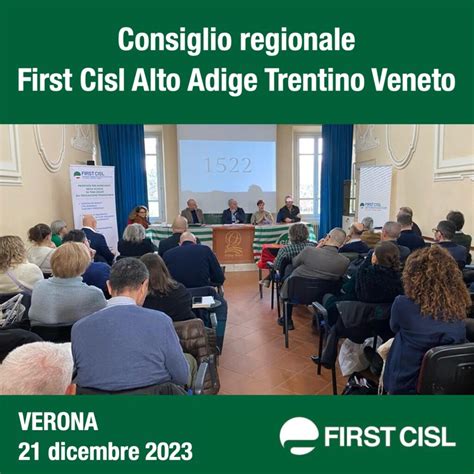 First Cisl Alto Adige Trentino Veneto si è svolto a Verona il