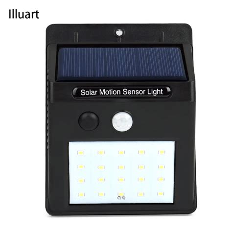 Led Solar Power Pir Motion Sensor Wall Light Led Outdoor Waterproof