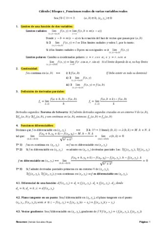 Resumen Calculo Primer Parcial Pdf