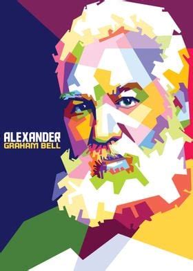 Alexander Graham Bell Poster By Ef Fadli Displate