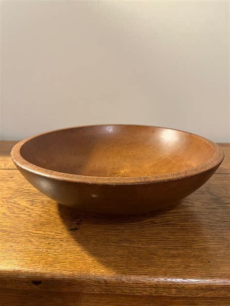 Vintage 11 Inch Woodcroftery Wooden Bowl Etsy