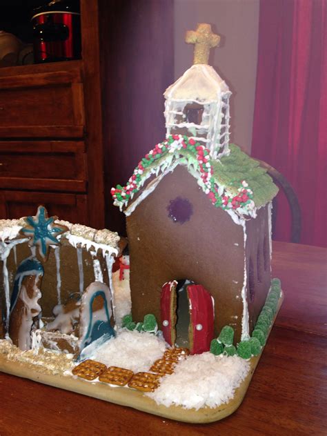 My Award Winning Gingerbread Church With Cathedral Style Stained Glass