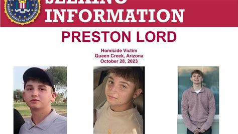 Preston Lord Case Fbi Offers 10k Reward In Case Of Queen Creek Teen