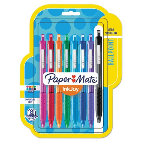 Inkjoy Rt Retractable Ballpoint Pen Mm Assorted Pack