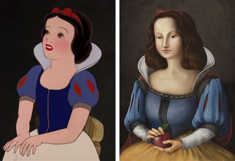 Disney Princesses Reimagined as Renaissance Artworks