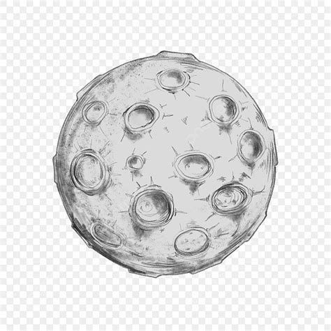 Moon Crater Drawing