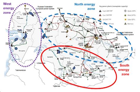 The Main Energy Zones Of Kazakhstan Source Developed By Authors Based