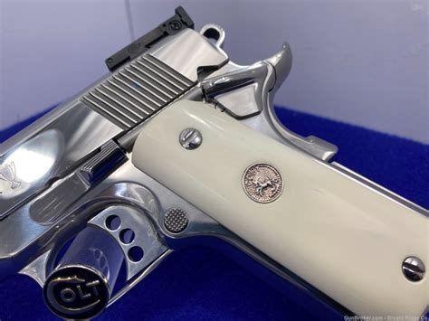 2013 Colt Gold Cup Trophy 45ACP 5 BREATHTAKING BRIGHT STAINLESS