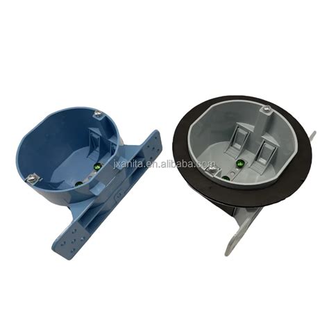 Octagon Ceiling Electric Box With Gasket Vapor Proof Plastic Flush Bracket Non Metallic Gray